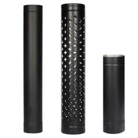 Black Stainless Steel Chimney Tee Elbow and Pipe Fittings for Wood-Burning Fireplace