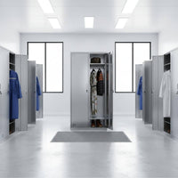 Easy to Clean Stainless Steel Locker Long-Lasting Employee Changing Cabinet Moisture-Proof Multi-Door Storage Cabinet Waterproof for Employees, Factory, Dormitory, Cleanroom, Gym