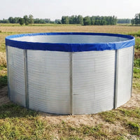 Foldable Fish Pond, PVC Fish Farming Pond, Round, Emergency Water Storage Tank, Assembleable, Outdoor