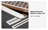 Fretboard Protection Guitar Fret File Set Stainless Steel Guitar Fret Dressing Kit Long-Lasting for DIY Enthusiasts, Music Studio, Workshop