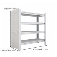 Adjustable Metal Utility Shelf Freestanding Organizer Shelf Multi-layer Storage Rack Heavy Duty Garage Shelving Sturdy Steel Construction Customizable Suitable for Laundry Room Kitchen Garage