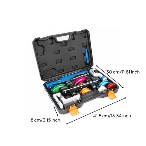 Manual Tube Bender Set Portable Storage Case Manual Pipe Bender Compact Design
