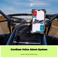 Tire Pressure Tracking System, cordless instantaneous Detector, LCD Display, Temperature and Pressure Alarm for Motorcycles and Electric Bikes