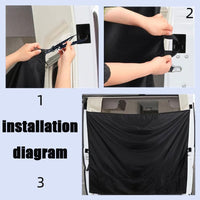 Car Sun Shade Curtain for Rear Window - Retractable Privacy Screen