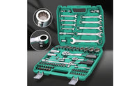 Auto Repair Tool Kit with Storage Case 82-Piece Auto Repair Tool Kit CV Alloy Steel Socket and Wrench Set for Hobbyists, Car Owners, Garage