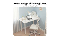Single-Piece Tabletop Simple Computer Desk Stable Structure Computer Desk Thickened Desktop Minimalist Study Table Sturdy Construction for Students, Telecommute Workers, Teenagers, Dorm Room, Small Areas