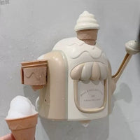 亚马逊儿童浴室冰淇淋泡泡机洗澡戏水玩具手动泡泡制造机冰淇淋机