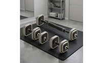 Adjustable Dumbbell with Square Plates Textured Grip for Fitness Aficionados