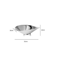 Stainless Steel Fruit Bowl Mirror Polished Household Storage Rustproof for Gift