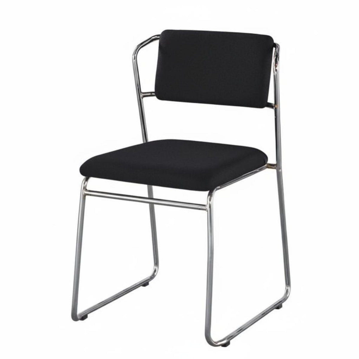 Sled Base Visitor Chair Minimalist Design Armless Sled Base Chair Lightweight Stackable Design for Conference Attendees