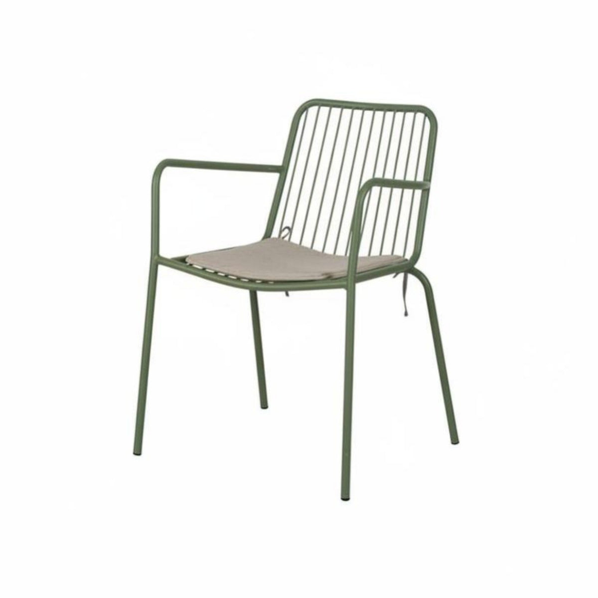 Minimalist Nordic Design Slatted Dining Armchair Stackable Slatted Metal Armchair Hollow Back Design Outdoor Furniture With Armrests for Cafe Owners, Families, Homeowners, Balcony, Yard, Porch, Kitchen