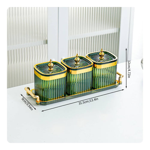 Airtight Pantry Storage Jar Light Luxury Design Decorative Food Container Set