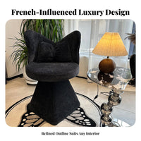 wing-shaped spine Chair Modern & fashion arched spinerest Seat Easy Assembly for Bedroom