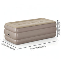 Train Berth Extension Manual-Inflation Train Berth Mattress Padded Inflatable Mattress with Pump for Families