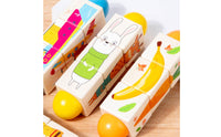 Rotating Puzzle Blocks Educational Wooden Puzzle Grasping Toy Interlocking Rotate Toy Learning for Toddlers, Home, Classroom