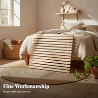 Rollable Slat Foundation hush-quiet foundation interlinked Bed Slats for Students, Renters