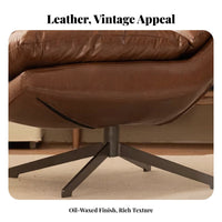Vintage design Upholstered rotating Armchair mid-1900sera Modern Design rotating Armchair Padded paddings Single Sofa Plush Comfort for Readers, Adults, Homeowners, Living Room, Balcony, Home Office, perusing corner
