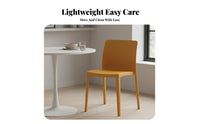 Armless Molded Chair Stackable Molded Shell Chair Modern Design Lightweight for Renters, Cafe, Meeting Room