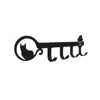 Key Hook Rack Sturdy Wall Key Holder Long-Lasting for Entryway, Office