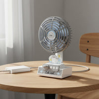 Cartoon Penguin Fan 3 Speed Settings Mini Desk Fan Cute Design for Bedroom, Kids