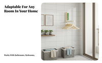 Folding surfaceMounted Clothes Hanger Foldable Design for Bathroom, Families
