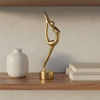 Ballet Dancer Sculpture Resin Craft Ballerina Figurine Elegant Abstract Dancer Statue for Gymnasts, Dancers, Living Room, Entryway, Bookshelf