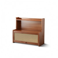 Desktop Cabinet Two-Tier Desktop Organizer Space-Saving for Office, Vanity