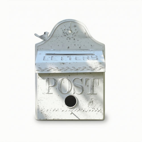 Decorative Mailbox Distressed Vintage Mailbox Wall-Mounted for Porch, Homeowners
