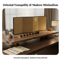 Miniature 6-Panel Art Screen Portable 6-Panel Miniature Divider Feng Shui Decor