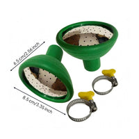 2 Pieces Watering Spray Head Flared Cone Shape Garden Tool Perforated Metal