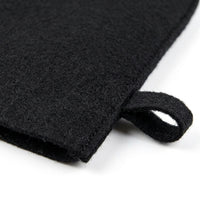 Sauna 3-Piece Set with Glove and Seat Cushion for Men and Women, Wool Felt Accessories for Steam Room, Lightweight Heat Protection