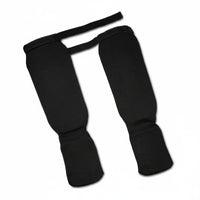 Shin Instep Guards Padded Protection Elastic Shin Guards Lightweight Impact-Absorbing Gear for Fighters, Training, Sparring