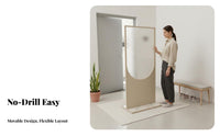 tool-free Installation Freestanding Divider Movable Design Freestanding Fluted Panel French French design Partition Screen Light-Transmitting for Apartment Dwellers, Interior Designers, Entryway, Entrance Hall, Living Room, Restaurant