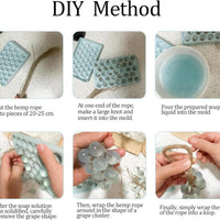 葡萄肥皂模具 DIY 葡萄肥皂制作套件 礼品的装饰配件