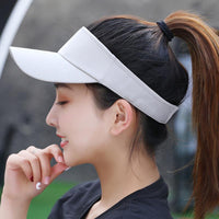 Solid Color Visor Hat for Men and Women, Adjustable