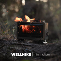 WELLHIKE观火壁炉户外露营柴火炉小型便携桌面焚火台烧水炉具香薰