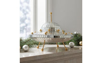 Retro Spacecraft Mirrored House Decoration Metal Legs