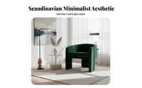 Curved spine Armchair Nordic design Single Sofa Modern Minimalist Light Luxury for Homeowners, Readers, Reception Area, Bedroom