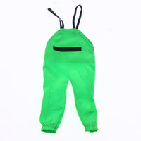 Doll Overalls Fitted Doll Dungarees with Elastic Straps Miniature Rain Pants Outdoor Rain Outfit Lightweight for Hobbyists, BJD