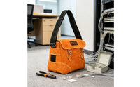 Long-Lasting Leather Tool Bag with Shoulder Strap Structured Tool Bag with Shoulder Strap Large Multi-Purpose for Job Sites