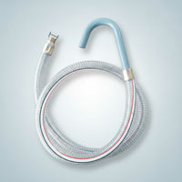 Transparent Oil Drain Hose Flexible Oil Drain Tube with Connector Clear Steel-Wire Hose for DIYers
