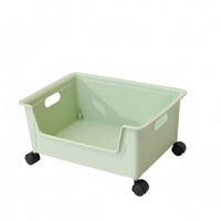 Wheeled Student book container adaptable under-table Storage container Stackable Design