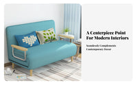Pull-expandable Sofa Bed Multi-Functional Armless Pull-expandable Sofa Bed Foldable Easy Assembly for Students