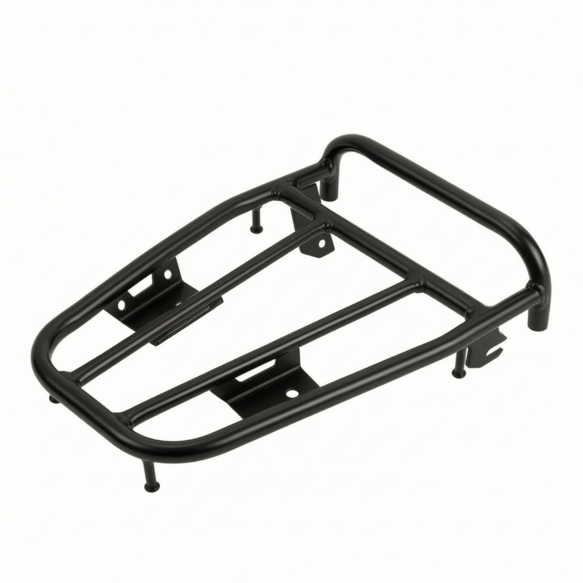 Motorcycle Rear Luggage Rack Matte Black Motorcycle Rear Rack Rust Resistant for Commuters