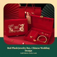 Gold-tone jewelry box for keepsakes