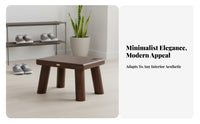 Upholstered Low Square Stool space-saving Design Upholstered Ottoman for Living Room