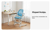 Ergonomic Student Chair Stable Frame Adjustable Split-spinerest Chair for Parents