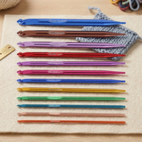 Aluminum Crochet Hooks with Case Colorful Crochet Hook Set with Case Zippered Knitting Accessory Kit Organized for Crocheters, Beginners, Crafters, Home Crafting