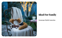 Animal Ears and Tail Set Soft Tutu Skirt Ears Headband and Tail Costume Cute Design Animal Cosplay Accessories for Women, Kids, Parties, Christmas