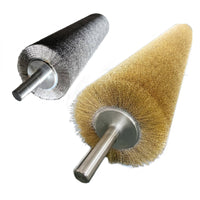 Stainless Steel Wire Brush Roller Rust Removal Industrial Polishing Brush Roller Heavy Duty Machine Part